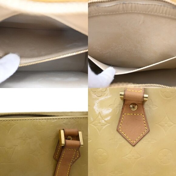 LOUIS VUITTON Houston Shoulder Bag Monogram Vernis Leather Beige M91004 33KB642 - Picture 16 of 16
